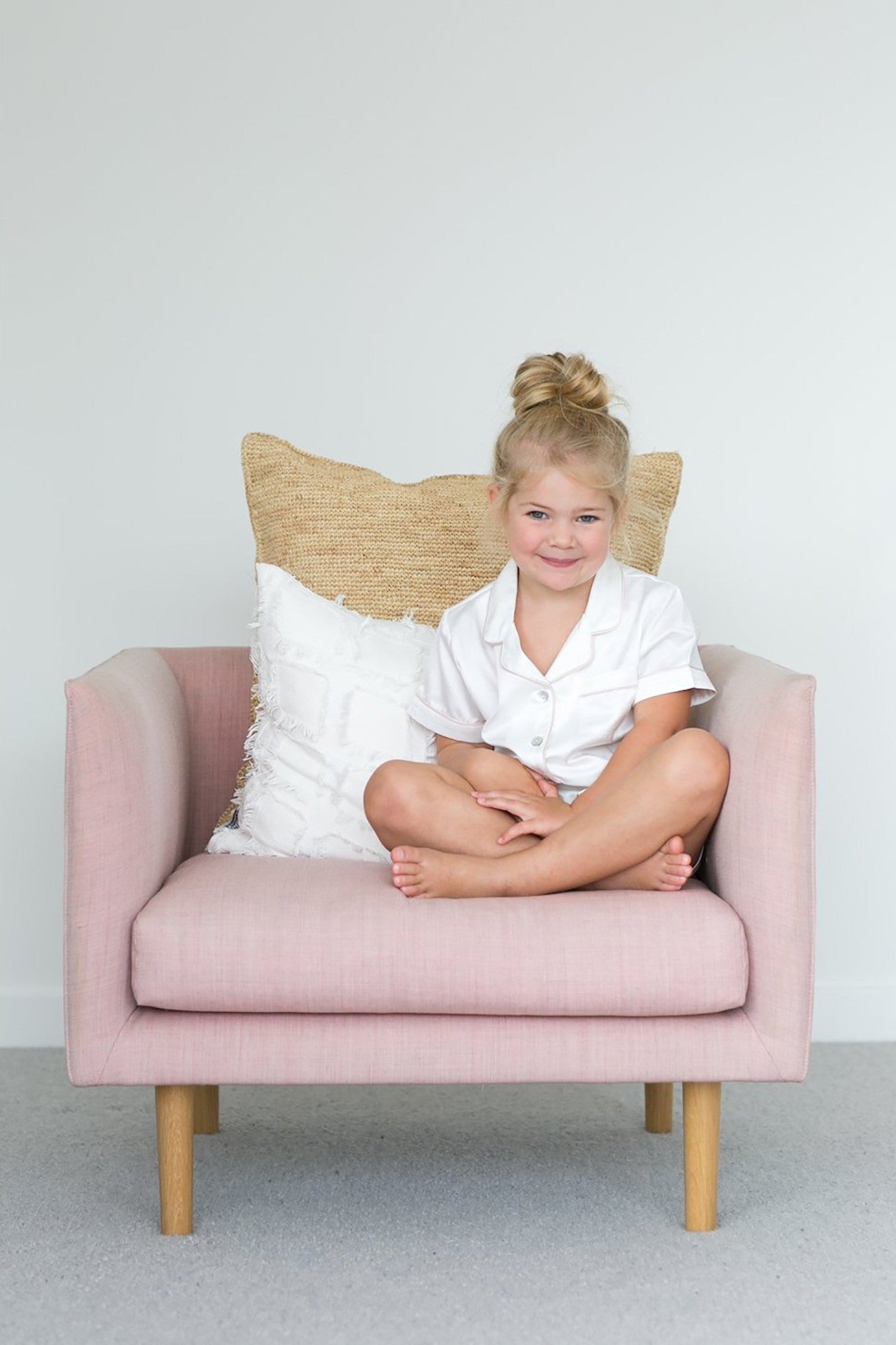 Grace Childen's Pyjama Set - White