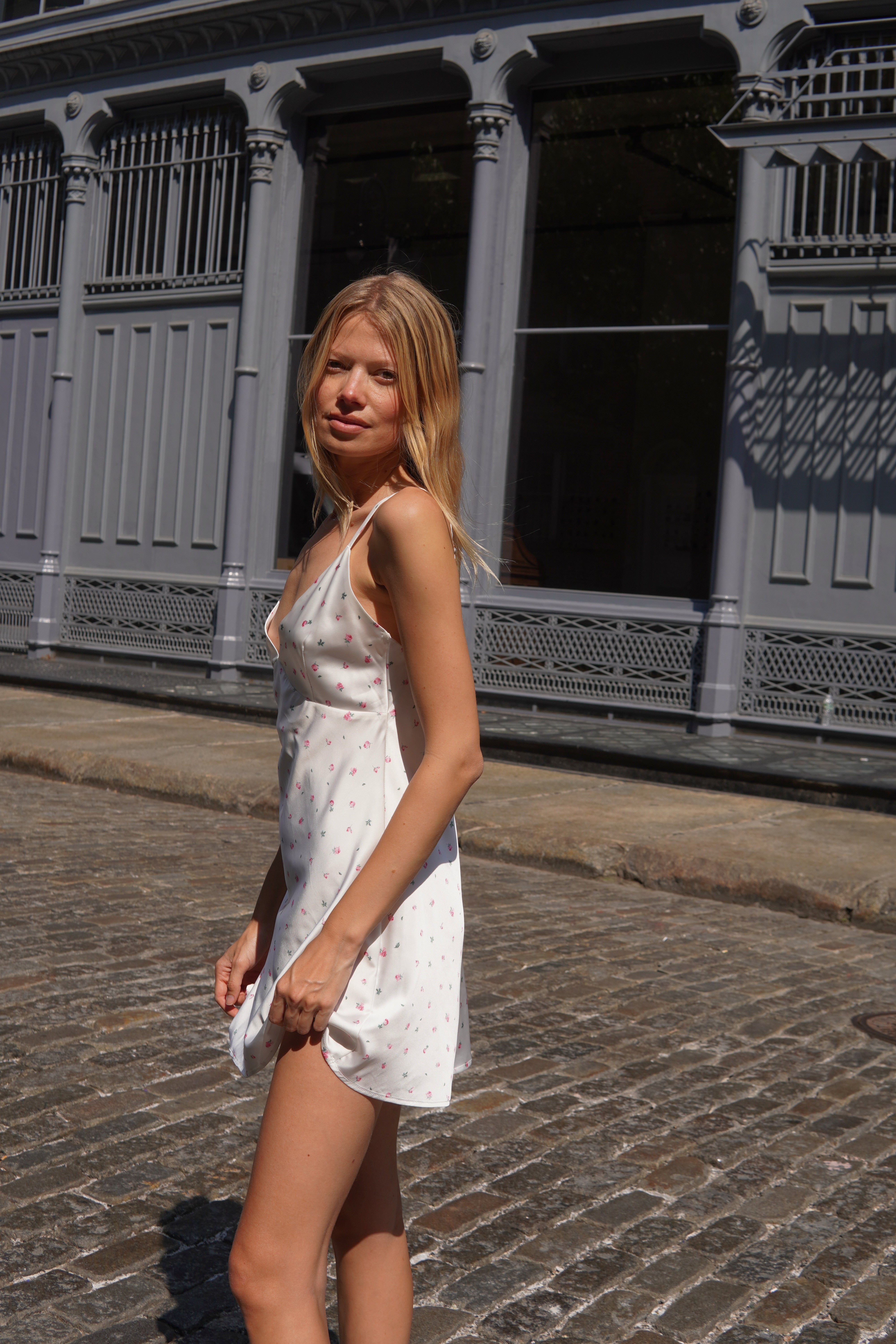Rosie OkeoTex Satin Slip - White